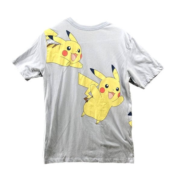 Pokemon Youth XXL (18) Pikachu T Shirt Blue Short Sleeve Crewneck Tee Teen - Picture 2 of 7